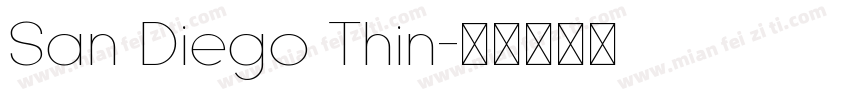 San Diego Thin字体转换